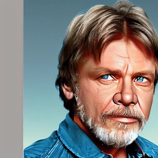 Image similar to mark hamill mixed with harrison ford