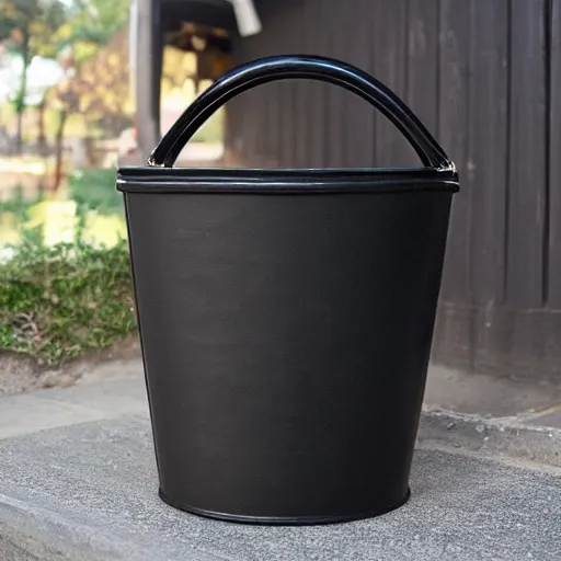 Image similar to huge black emo bucket for crying many tears at the club