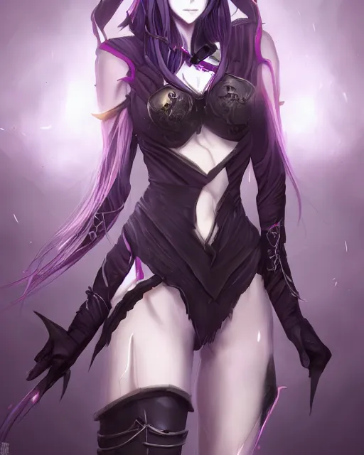 Image similar to elven dark elf girl, in the style of sumihei, tokyo ravens style, dynamic lighting, fantasy concept art, trending on art station, stunning visuals, ultra detailed