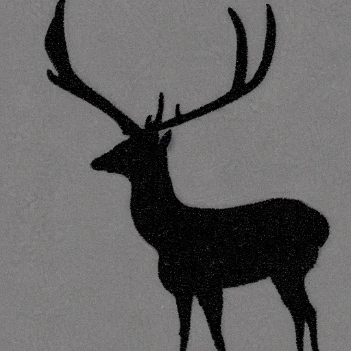 Image similar to negative space, deer, silhouette of a forest