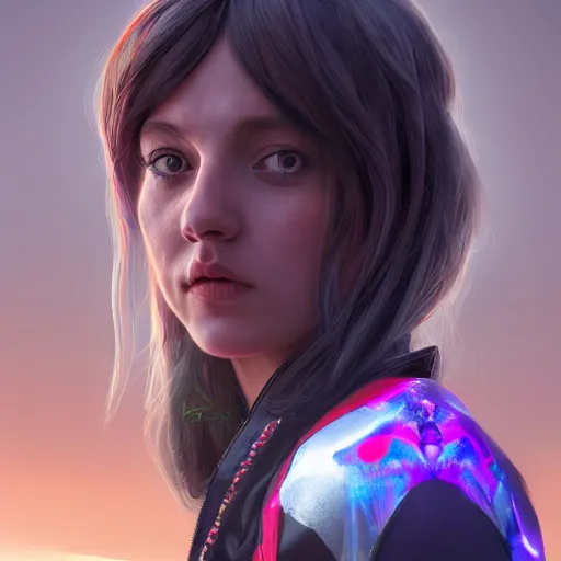 Image similar to portrait of girl motobike, 8 k uhd, unreal engine, octane render in the artstyle of finnian macmanus, john park and greg rutkowski