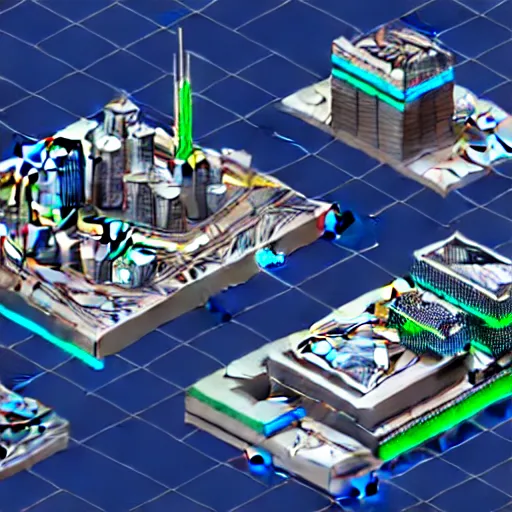 Prompt: Shielded Cyberpunk city , axonometric exploded view, high detail, 8k, photorealistic