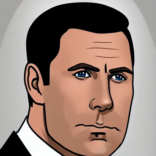 Image similar to A highly detailed award winning masterpiece portrait of Sterling Archer, 4k