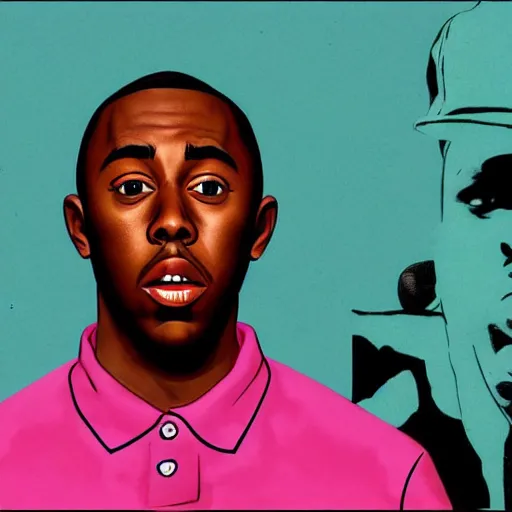 Image similar to tyler the creator in gta v style art