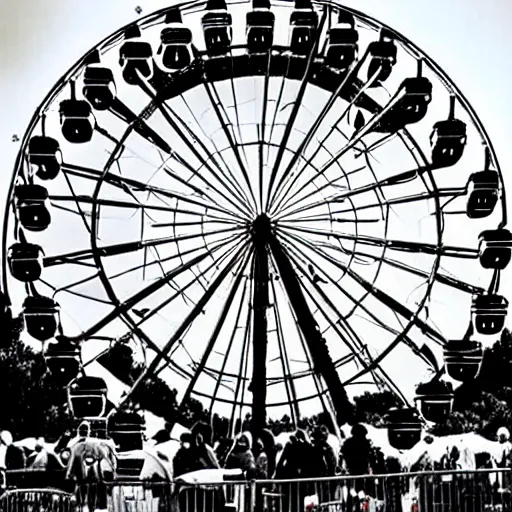 Image similar to cat!! in a ferris wheel, photo