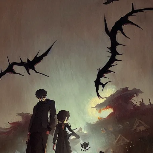 Image similar to halloween, perfect art, trending on pixiv fanbox, painted by greg rutkowski makoto shinkai takashi takeuchi studio ghibli, akihiko yoshida,