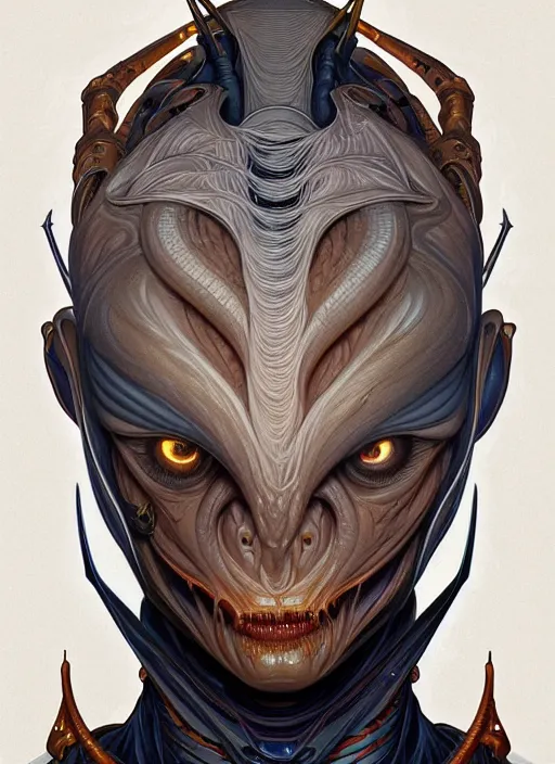 Prompt: symmetry!! portrait of grotesque alien, sci - fi, intricate, elegant, highly detailed, digital painting, artstation, concept art, smooth, sharp focus, illustration, art by artgerm and greg rutkowski and alphonse mucha, 8 k