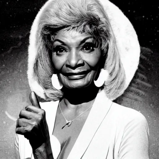 Image similar to nichelle nichols as an angel in heaven