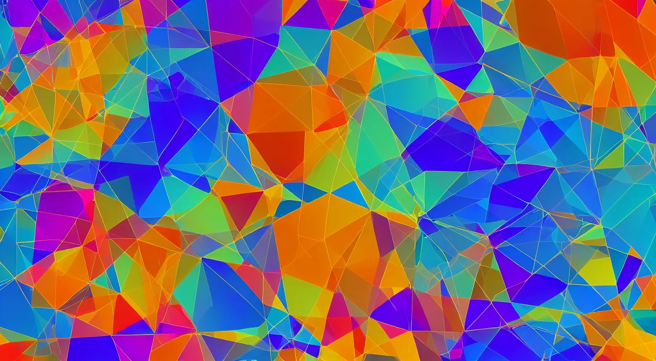 Prompt: A desktop wallpaper that visualizes AI, geometric but organic, visualize, iPhone wallpaper, vivid colors, Machine Learning, surrealism