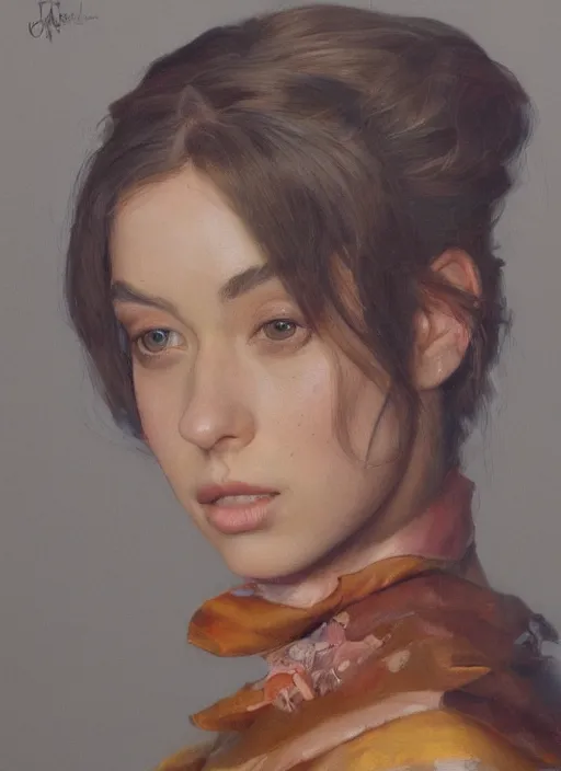 Image similar to a beautiful masterpiece portrait painting of a herione by juan gimenez, award winning, trending on artstation,