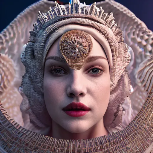 Image similar to queen of venus, 4 k, intricately detailed, jaw dropping, surreal, octane render