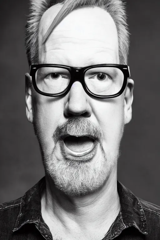 Image similar to 📷 portrait of adam savage is a sandwich, food head, still image, dynamic lighting, 4 k