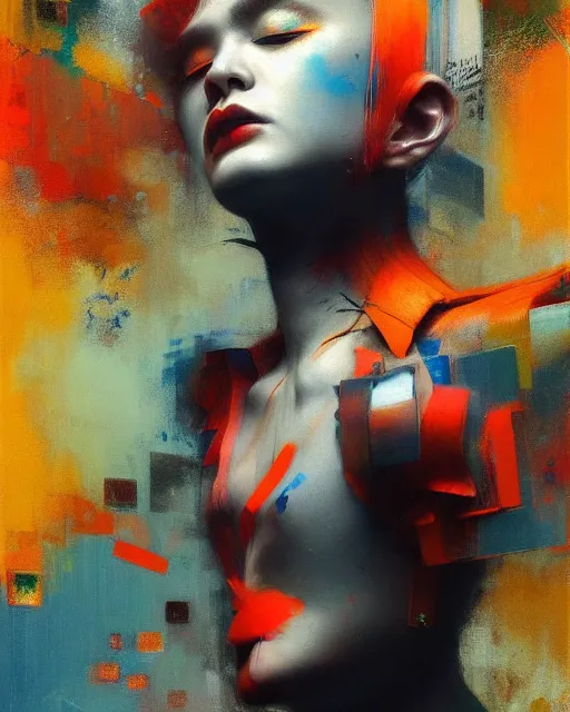 Image similar to mixed media, a brutalist designed, vivid colours, cryptic, mystical, royal, pop surrealism, pop art by ruan jia, dannylailai atmospheric, trending on artstation. 8 k, high quality, masterpiece.