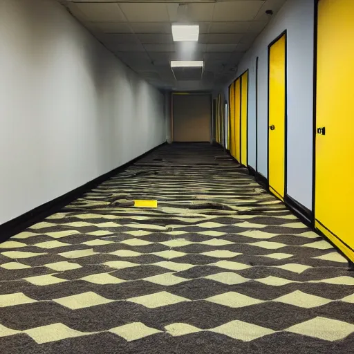 Backrooms endless yellow walls and liminal spaces Sticker for