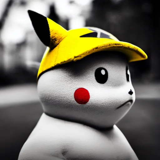 Prompt: award winning photography portrait, pikachu, leica 1 0 0 mm f 0. 8