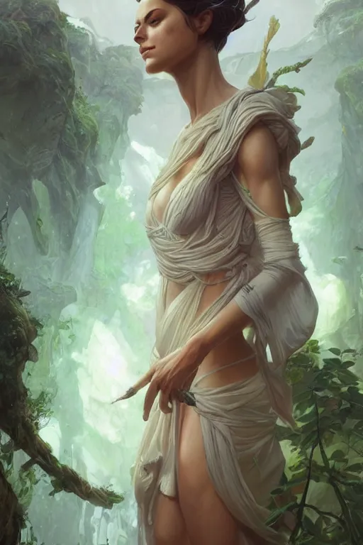 Image similar to goddess of nature, accurate anatomy, only two hands, highly detailed, digital painting, artstation, concept art, smooth, sharp focus, illustration, Unreal Engine 5, 8K, art by art by artgerm and greg rutkowski and edgar maxence