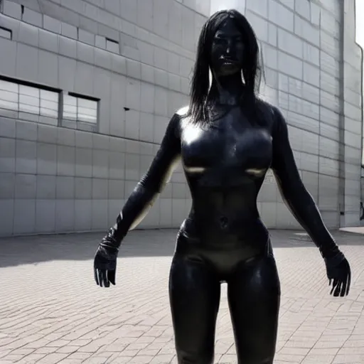 Prompt: beautiful German female cyborg with ultra realistic body sculpted by Richard Serra from Venus