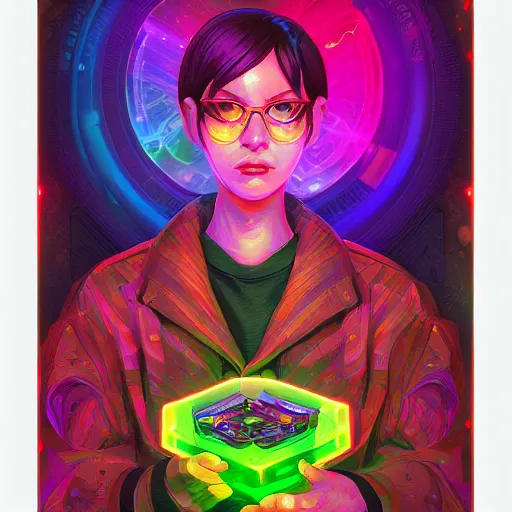 Image similar to skill magic geek inside matrix deepdream radiating a glowing aura stuff loot legends stylized digital illustration video game icon artstation lois van baarle, ilya kuvshinov, rossdraws,