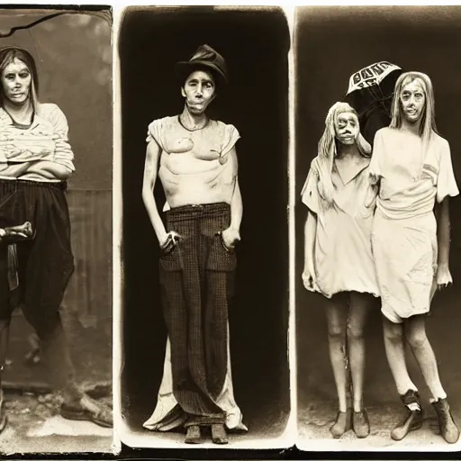 Image similar to wet plate photography london chavs by martin shuller, richard avedon dorothe lange and and shane balkowitsch