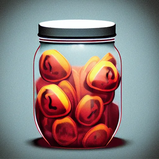 Image similar to jar of candy app icon, cgsociety, artstation, 2 0 1 1