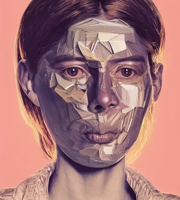 Image similar to hyperrealistic portrait of a woman monster astronaut, sofia coppola, full body portrait, well lit, intricate abstract. gucci style, intricate artwork, high detail, figurative art, multiple exposure, poster art, 3 d, by stanley kubrick and tooth wu and wlop and beeple, realistic, hyperdetailed, 8 k resolution.