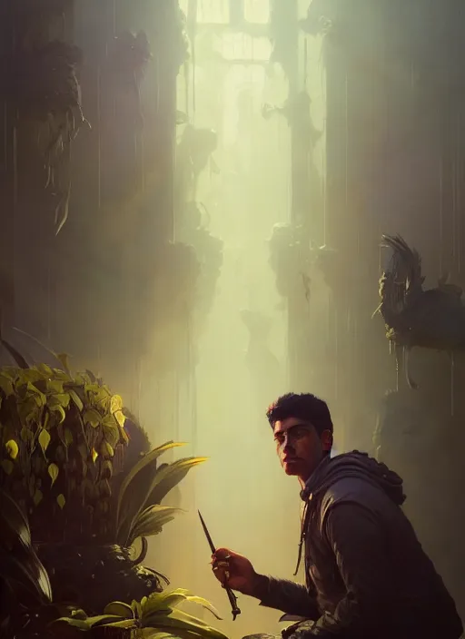 Image similar to highly detailed portrait of luis nazario de lima, stephen bliss, unreal engine, fantasy art by greg rutkowski, loish, rhads, and lois van baarle, ilya kuvshinov, rossdraws, tom bagshaw, alphonse mucha, global illumination, detailed and intricate environment