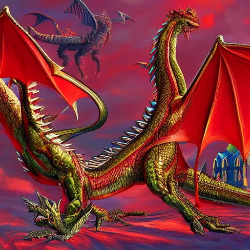 Image similar to fantasy_artwork_hyper_detailed_very_very_very_very_very_very_very_very_very_very_very_very_very_very_very_very_very of Dragon on the Red square, Moscow,