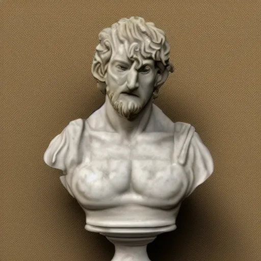 Prompt: marble bust of a demon