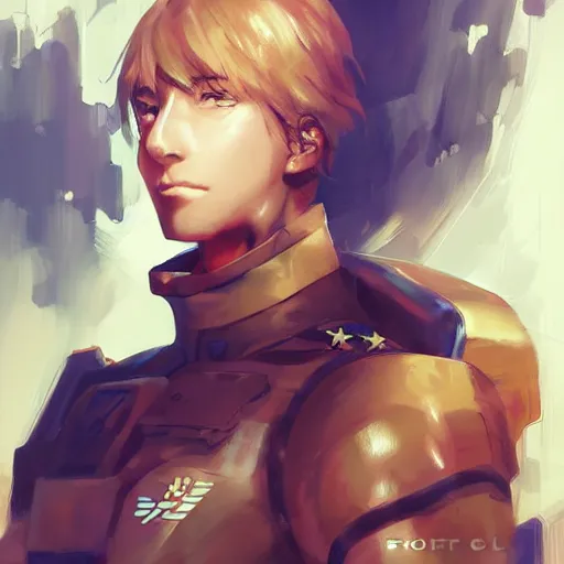 Image similar to anime portrait of a military super soldier by stanley artgerm lau wlop rossdraws james jean andrei riabovitchev marc _ simonetti and sakimichan tranding on artstation