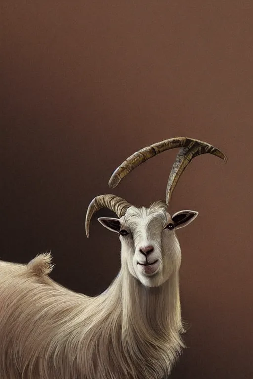 Image similar to illustration of a goat, art by lixin yin