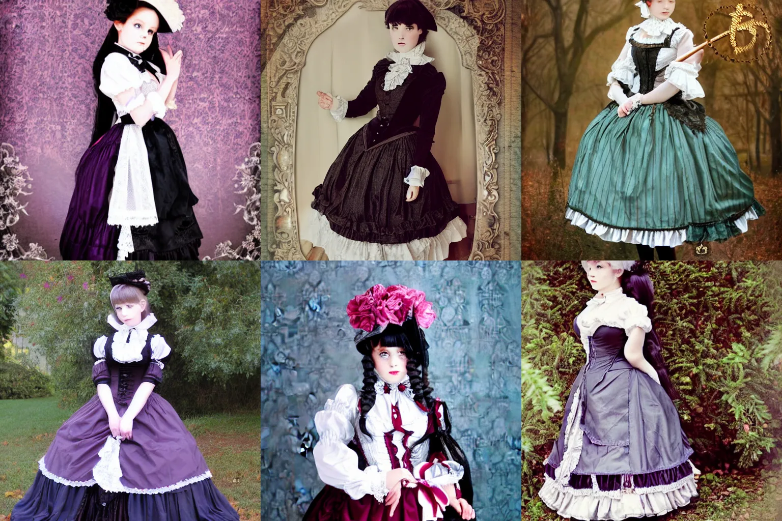 Prompt: victorian lolitafashion photo