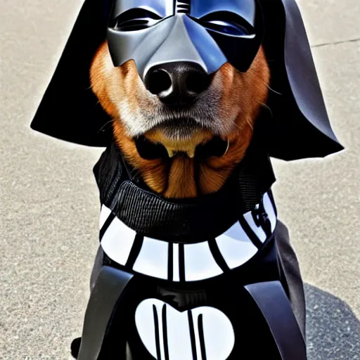 Image similar to dog vader