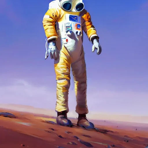 Image similar to a giraffe dressed like an astronaut walking on the moon, trending on artstation, art by greg manchess, guangjian, detailed digital art, artstation hd