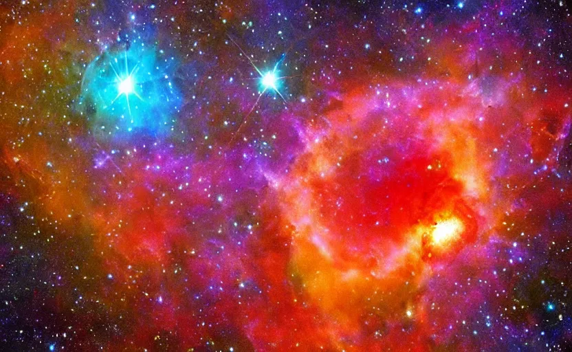 Prompt: “interplanetary nebula, vibrant colours”