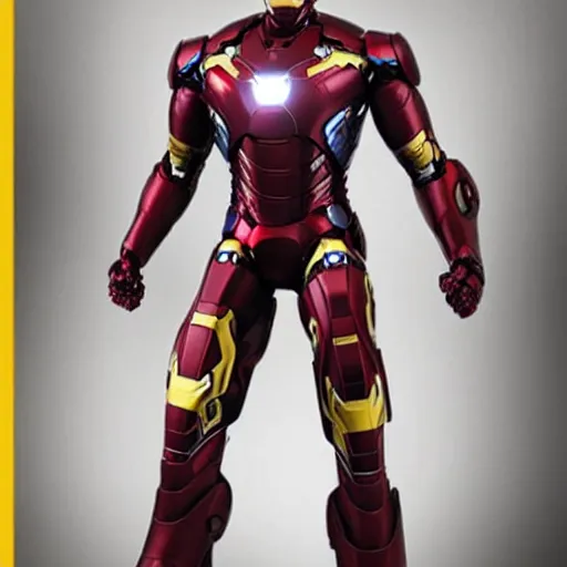 Prompt: mixture of captain america with iron man suit