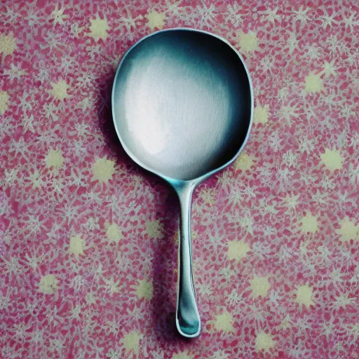 Image similar to a spoon wearing a dress