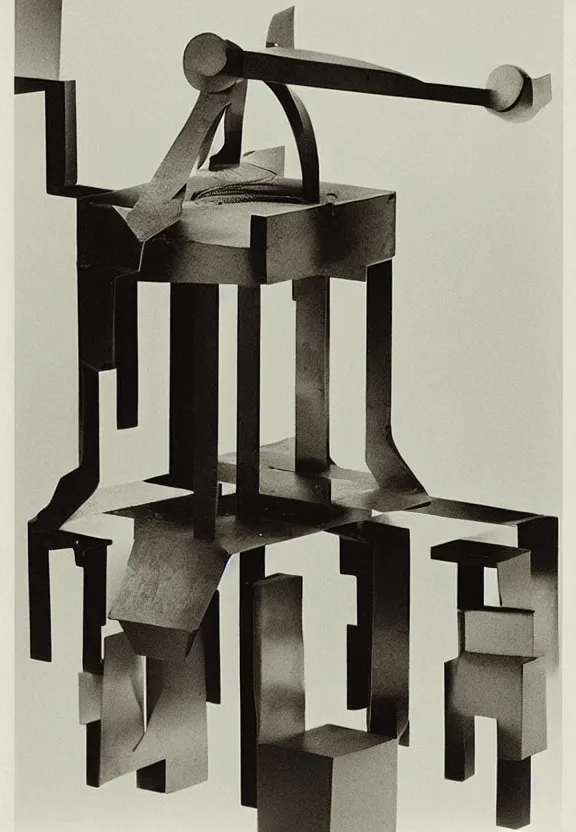 Image similar to a chess - piece building machine, a surrealist sculpture by marcel duchamp, archival pigment print, 1 9 1 4, conceptual art, artwork, academic art, surrealist, fluxus