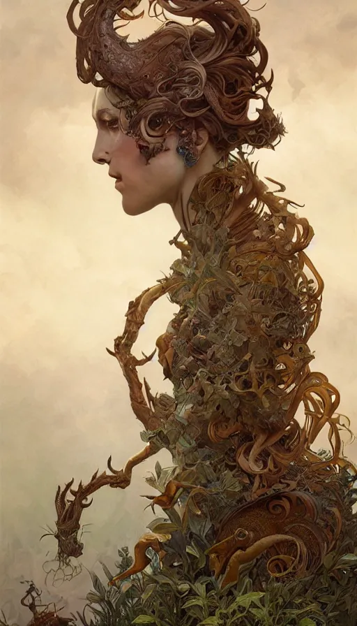 Image similar to goants in the realm of men, fibonacci, sweat drops, insane, intricate, highly detailed, digital painting, artstation, concept art, smooth, sharp focus, illustration, Unreal Engine 5, 8K, art by artgerm and greg rutkowski and alphonse mucha