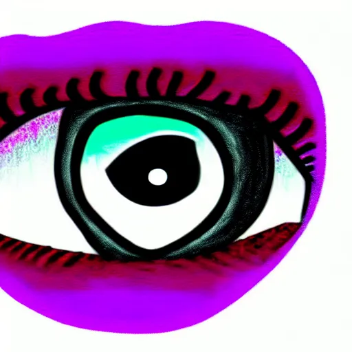 Image similar to digital drawing of the coke logo personified as a soda themed girl in the style of the youtuber lavender towne, large creepy eyes, extremely detailed and colorful eyes, digital art, deviant art, soda themed girl, hyper detailed eyes, money sign pupils, tim burton, scratchy lines, junji ito