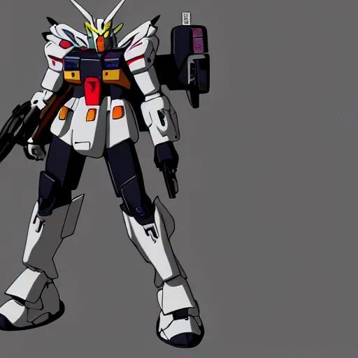 Image similar to ghostbuster gundam, trending on artstation