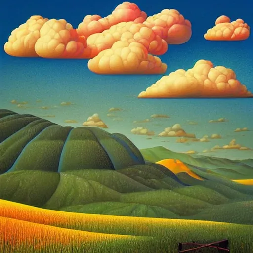 Prompt: a vivid landscape, an ultrafine detailed painting by rafal olbinski, skeuomorphic, a simple vector based illustration, pop surrealism, airbrush art, minimalist, very detailed, behance contest winner, by ross tran, detailed painting, artgerm