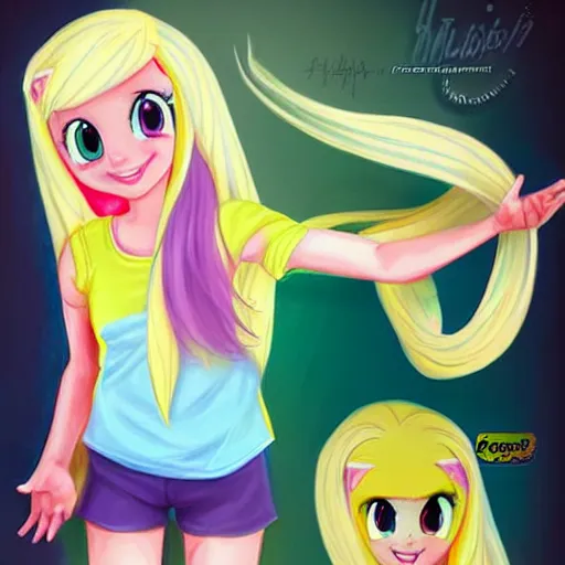 Image similar to fluttershy human version equestria girls hyperrealistic portrait