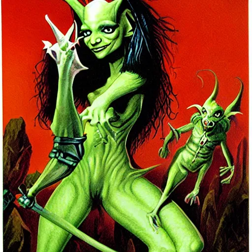 Prompt: goblin princess by kelly freas