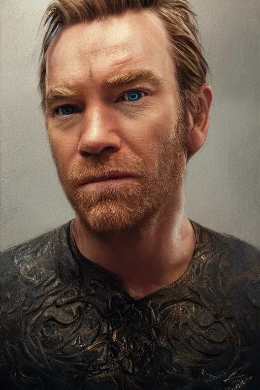Prompt: an egg costume with ewan mcgregor in it, oil on canvas, intricate, 8 k highly professionally detailed, hdr, cgsociety
