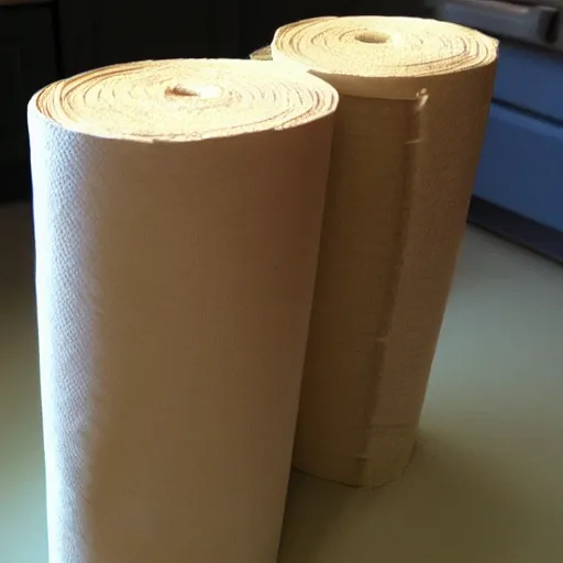 Image similar to anthropomorphic paper towel roll