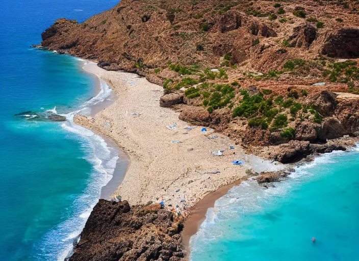 Image similar to A beautiful photograph of crete beach, 8k, hyper-detailed