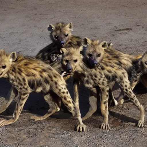 Image similar to teenage mutant ninja hyenas