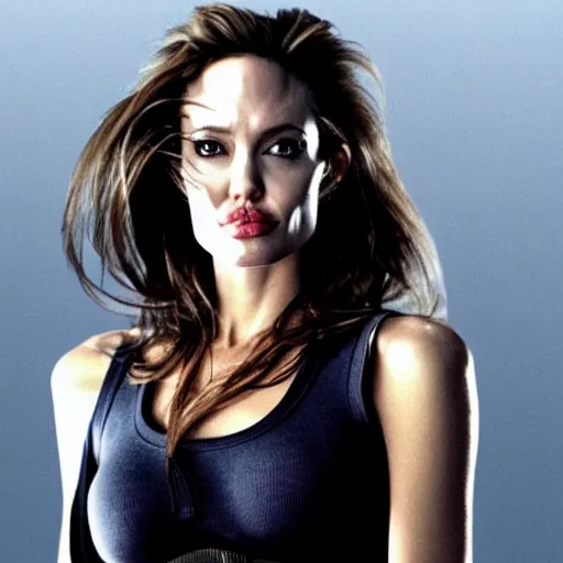 Prompt: angelina jolie as the terminator