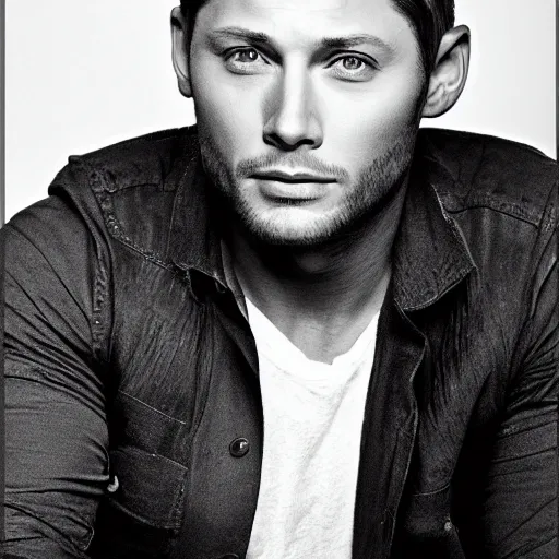 Prompt: jensen ackles, classic portrait