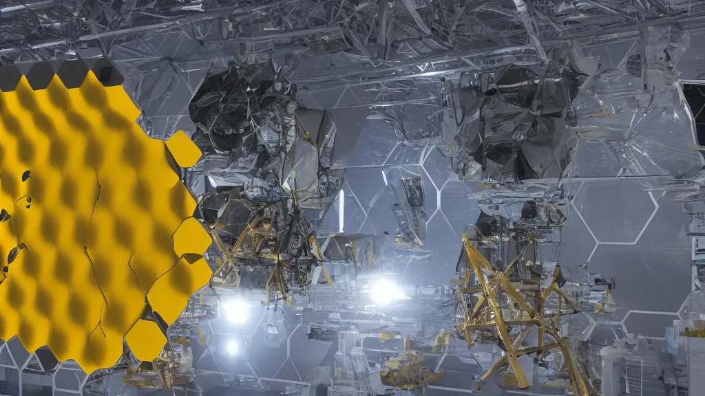 Prompt: a James Webb telescope picture of an Alternating Omni-Aura Flux